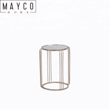 Mayco Modern Center Elegant Design Black Metal  Glass Top Sofa Tea Side Table Unique Furnitures